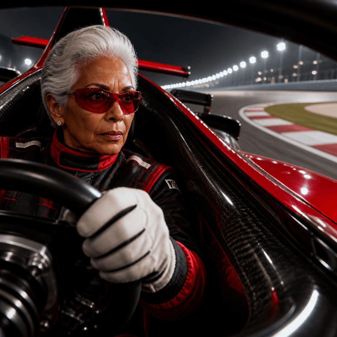 Grandma Formula 1 driver reference